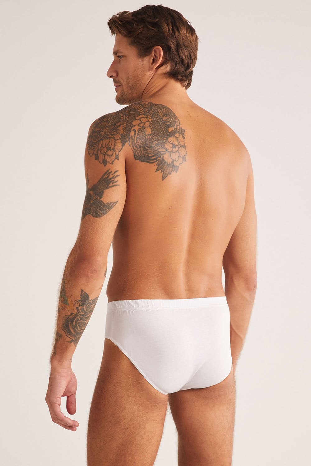 KOM Paul Pamuklu Basic 2 li Erkek Slip L - Beyaz