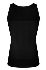 Doreanse Erkek Pamuklu Göğüs Sıkıştırma ve Vücut Şekillendirici Atlet Korse 5965 L - Siyah