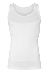 Doreanse Erkek Pamuklu Göğüs Sıkıştırma ve Vücut Şekillendirici Atlet Korse 5965 3XL - Beyaz