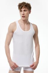 Malabadi Erkek Beyaz 6 Lı Paket %100 Pamuk Penye Atlet 002-E