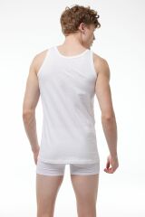 Malabadi Erkek Beyaz 6 Lı Paket %100 Pamuk Penye Atlet 002-E