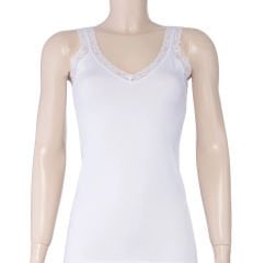 Yıldız Kadın Modal Askıları Dantelli V Yaka Atlet 2260