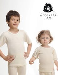 Hasyün Çocuk Kısa Kol Yün Fanila 510