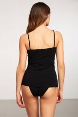 KOM Basic Top İp Askılı Pamuklu Atlet XL - Siyah
