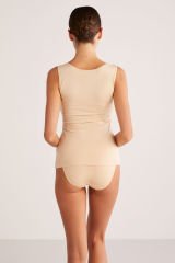 KOM Basic Singlet Pamuklu Kalın Askılı Atlet XL - Ten Rengi