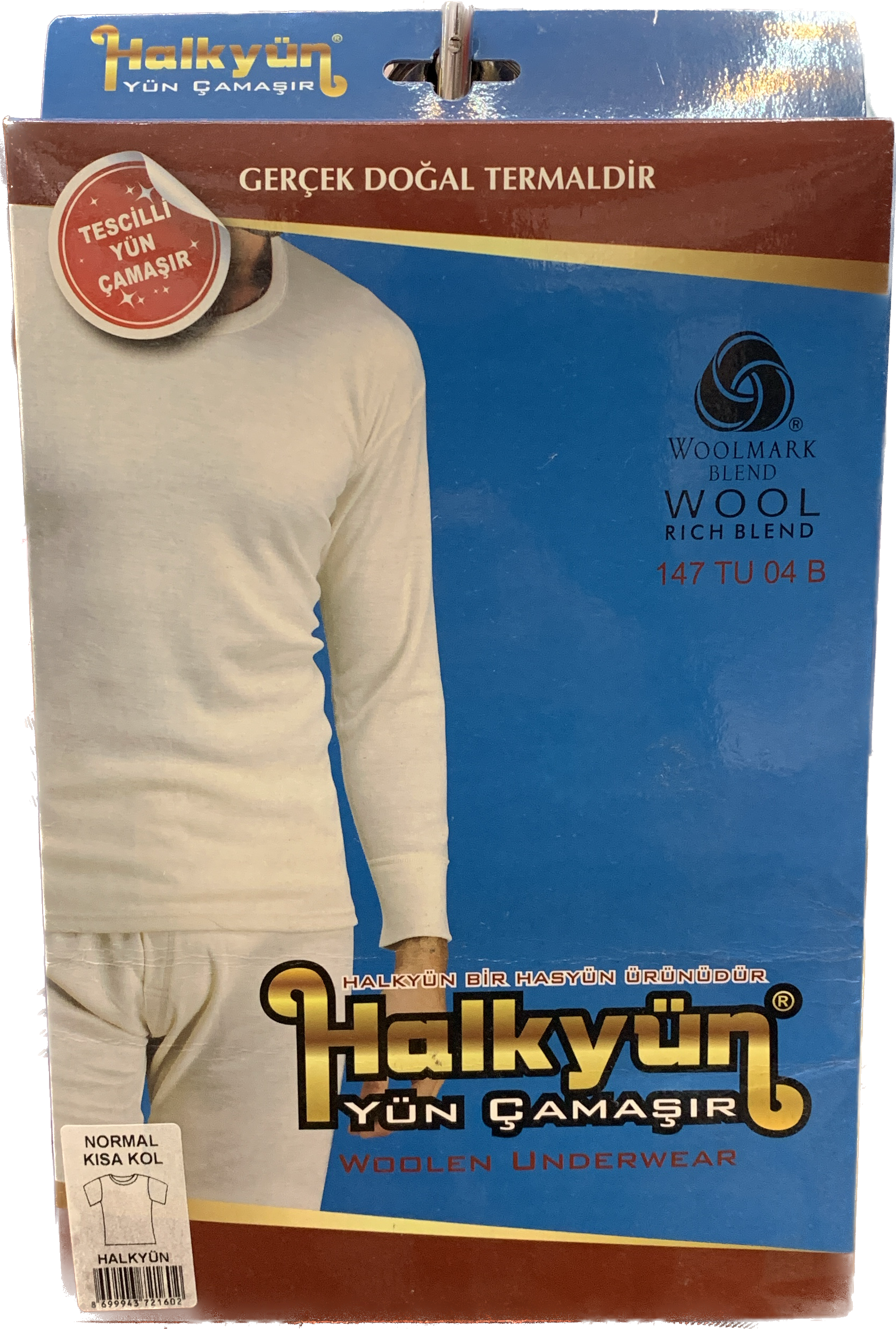 Halkyün Erkek Uzun Don %75 Yün