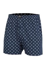 İki Yıldız Erkek Desenli Penye Boxer 12034 XXL - Lacivert