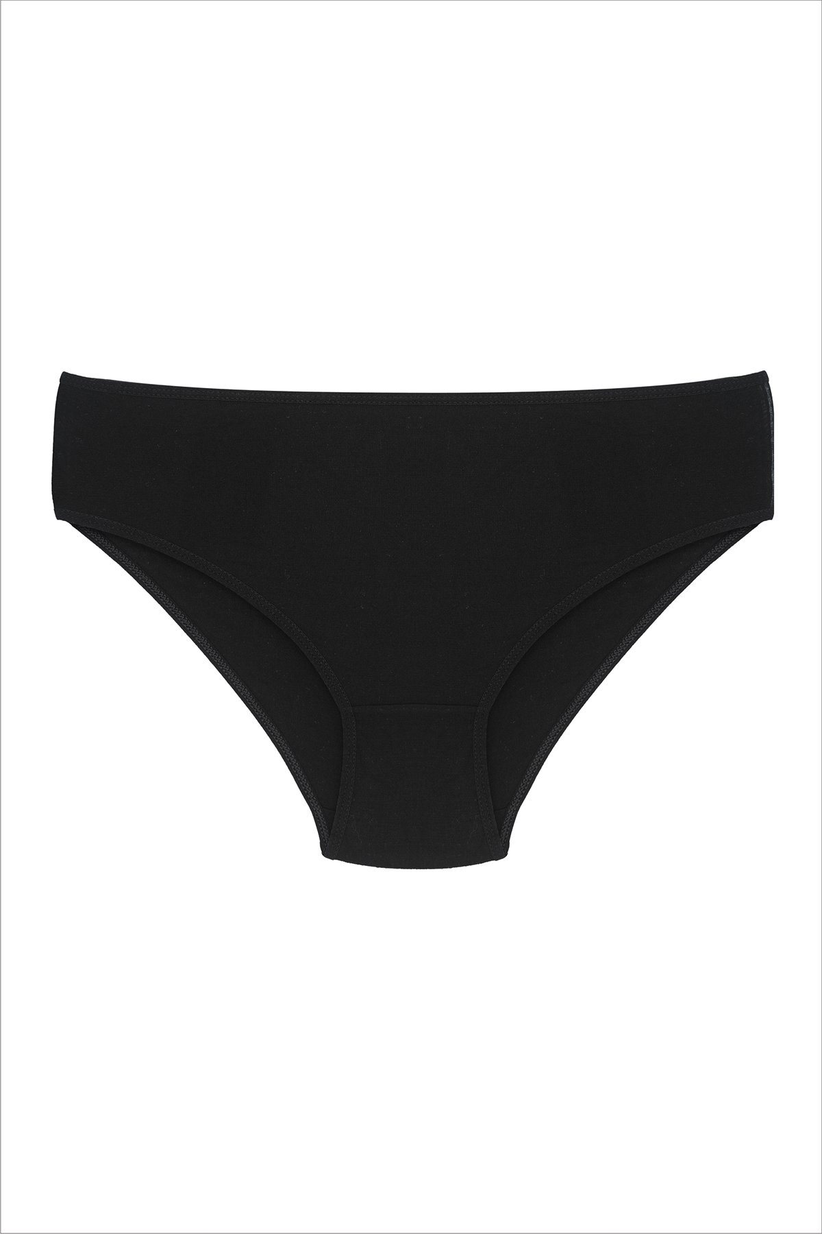 İki Yıldız Kadın Bambu Bikini Külot 2004 M - Siyah