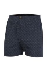 İki Yıldız Erkek Desenli Penye Boxer 12034 S - Antrasit