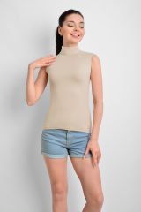 İKİNCİTEN SIFIR KOL BOĞAZLI BODY S/M - Ten Rengi