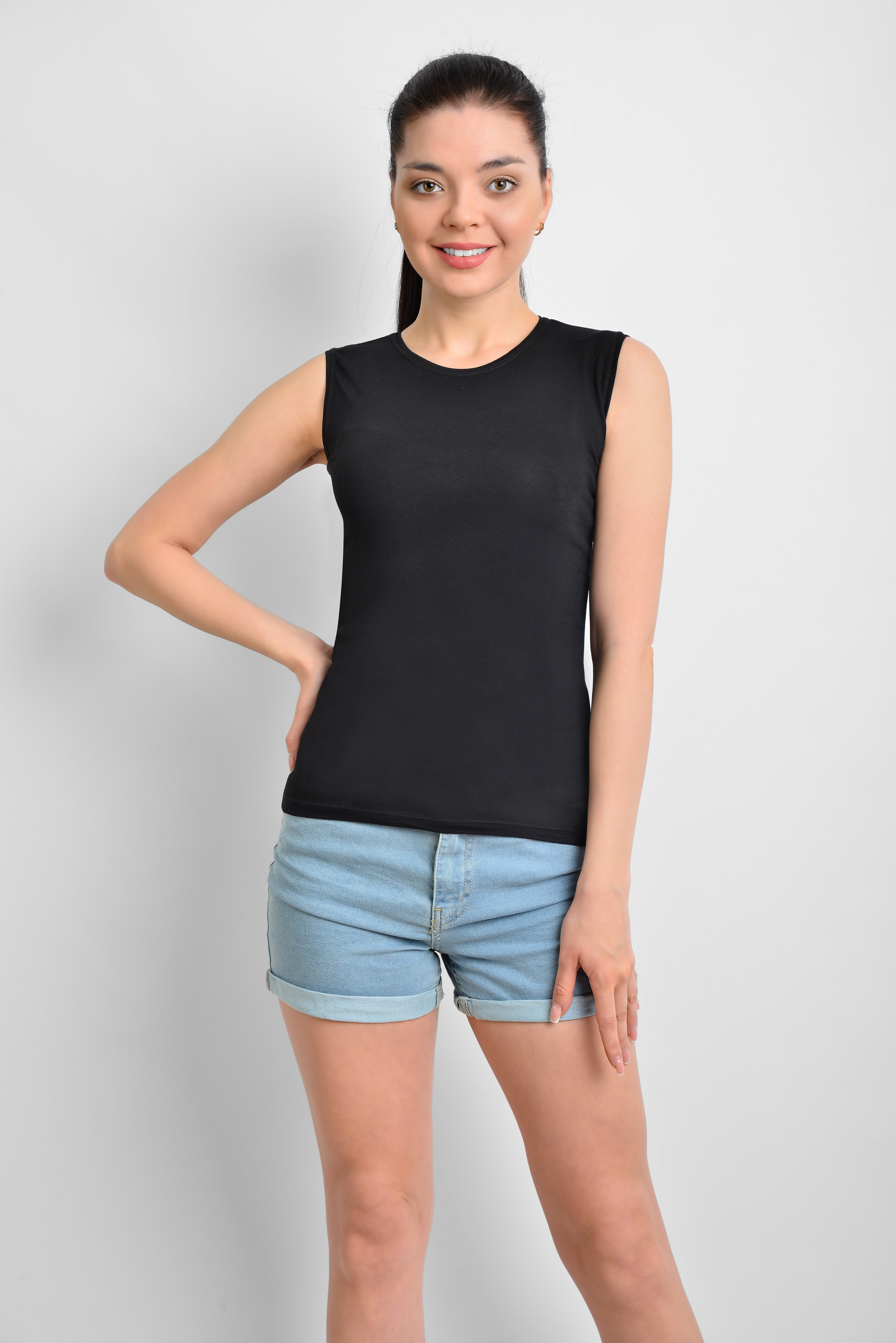 İKİNCİTEN SIFIR KOL BİSİKLET YAKA BODY S/M - Siyah