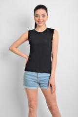 İKİNCİTEN SIFIR KOL BİSİKLET YAKA BODY S/M - Siyah