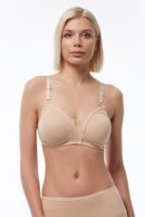 Malabadi Kadın Kapsız Balensiz Pamuklu Penye Sütyen 826 80B - Ten Rengi