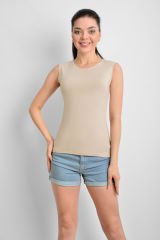 İKİNCİTEN SIFIR KOL BİSİKLET YAKA BODY L/XL - Ten Rengi