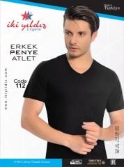 İki Yıldız V Yaka Fanila 112