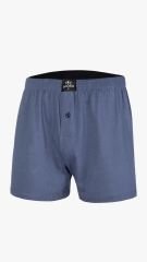 İki Yıldız Penye Boxer 12030 XXL - Mavi