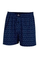 İki Yıldız Erkek Desenli Penye Boxer 12034
