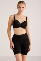 KOM Lidya Desteksiz Balenli Sütyen 85B - Siyah