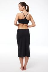 Malabadi Tam Boy Uzun Etek Astarı Modal Jüpon 1061 L - Siyah