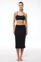 Malabadi Tam Boy Uzun Etek Astarı Modal Jüpon 1061 L - Siyah