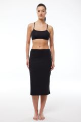 Malabadi Tam Boy Uzun Etek Astarı Modal Jüpon 1061 XL - Siyah