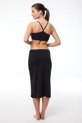 Malabadi Tam Boy Uzun Etek Astarı Modal Jüpon 1061 XXL - Siyah