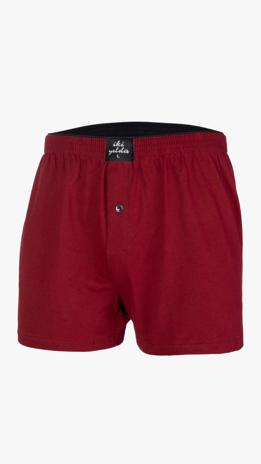 İki Yıldız Penye Boxer 12030 XXL - Bordo