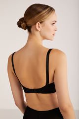 KOM Lidya Desteksiz Balenli Sütyen 95D - Siyah