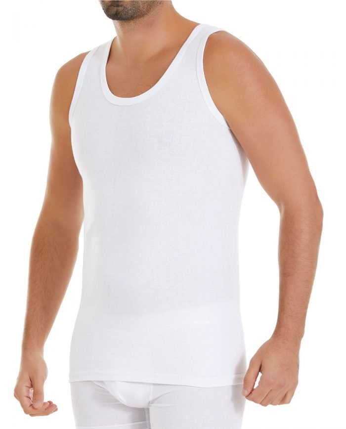 Yıldız Ribana Erkek Atlet 04 XXXL - Beyaz