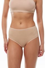 Malabadi Kadın Beyaz 2 Li Paket Modal Yüksek Bel Bato Slip Külot 1030 M - Ten Rengi