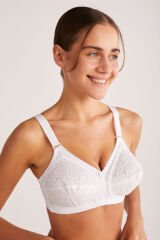KOM Romance Toparlayıcı Dantel Sütyen 95DD - Beyaz