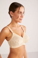 KOM Romance Toparlayıcı Dantel Sütyen 90D - Ten Rengi