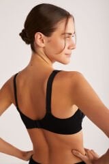 KOM Romance Toparlayıcı Dantel Sütyen 80D - Siyah