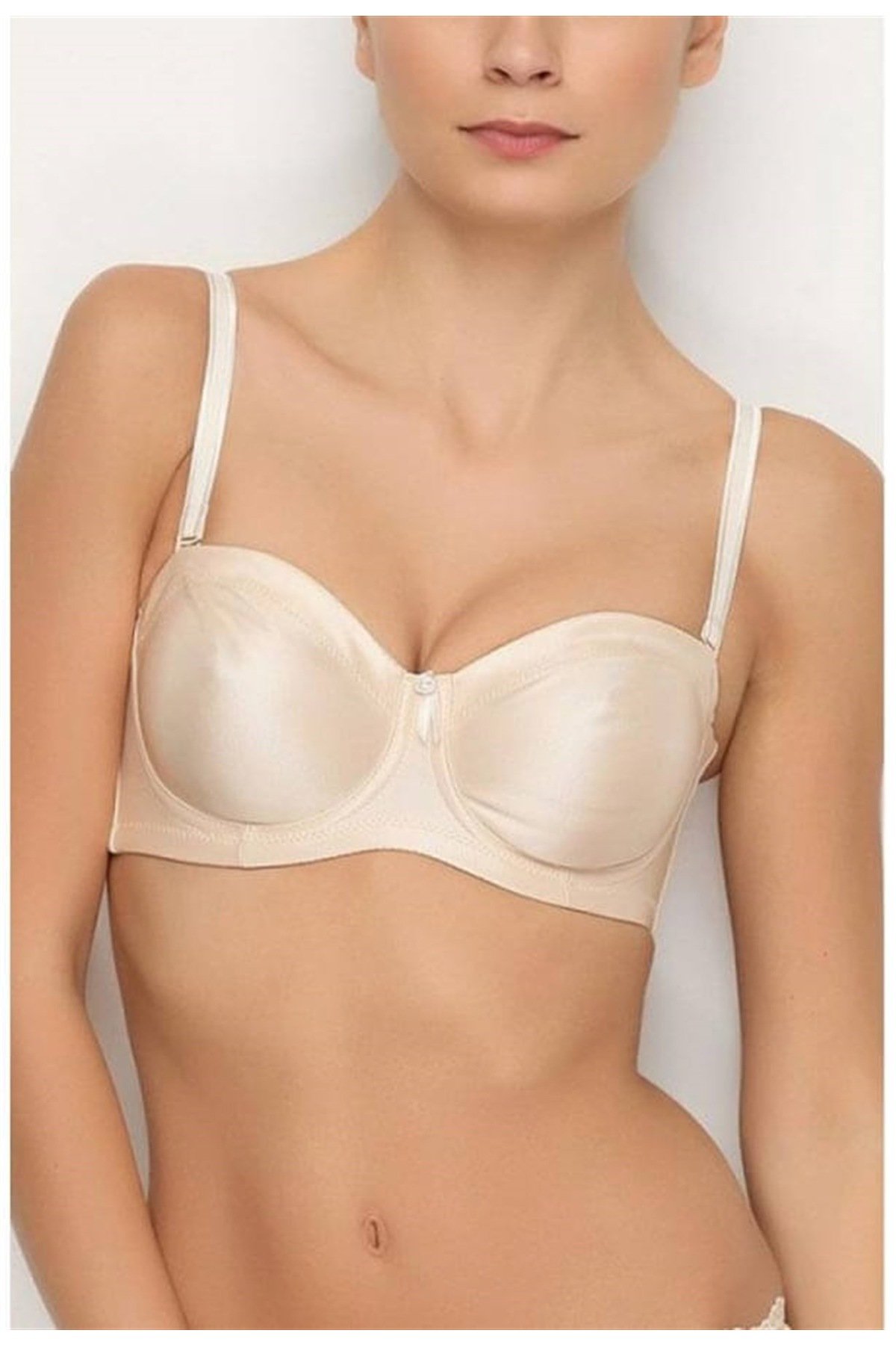 Yeni  İnci Balenli Toparlayıcı Sütyen 1680 Ten Rengi - 90C