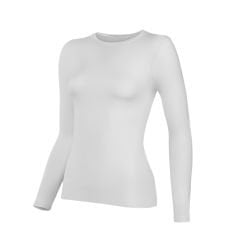 Yıldız Kadın Likralı Uzun Kollu Body YLDZ-2145 L - Beyaz