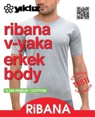 Yıldız Erkek Ribana V Yaka Fanila 60