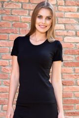 Anıl Kadın Termal Kısa Kol Geniş Yaka İçlik T-Shirt (8532)