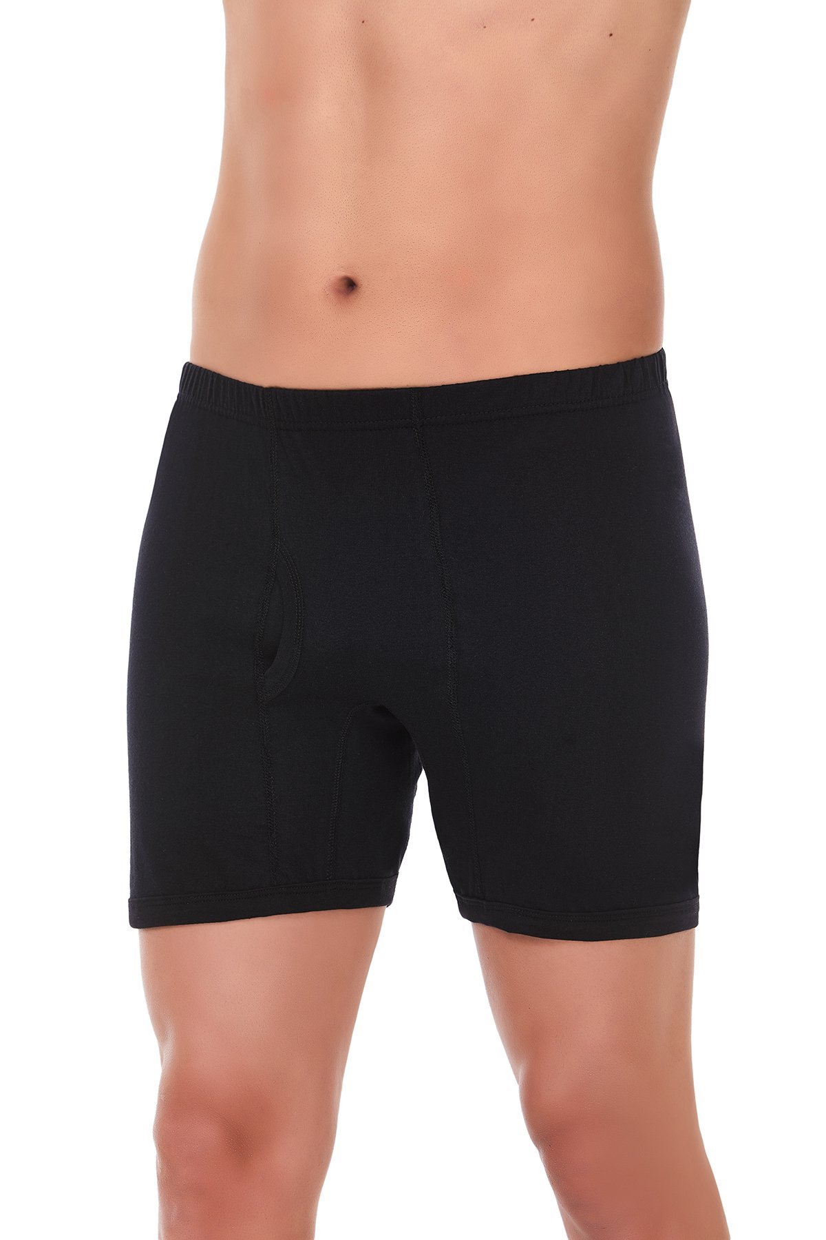 Yıldız Erkek %100 Pamuk Süprem Paçalı Boxer YLDZ-05 XXL - Siyah