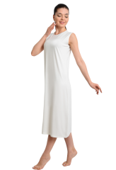 İKİNCİTEN UZUN İÇ ELBİSE ASTAR L/XL - Ekru