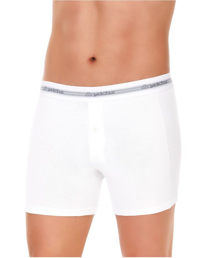 Yıldız Erkek Uzun Likralı Boxer M - Beyaz