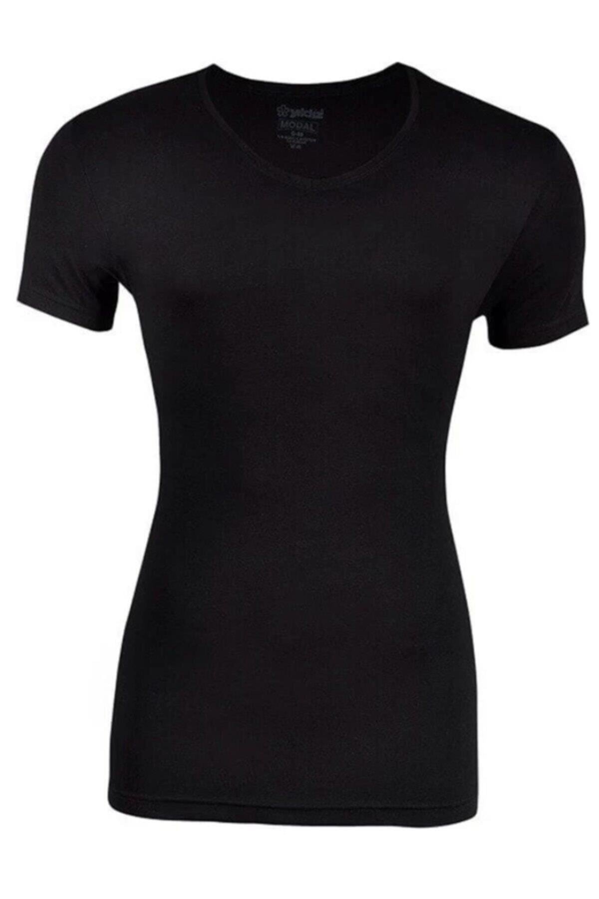 Yıldız Erkek Modal V Yaka Kısa Kollu Atlet 150 M - Siyah