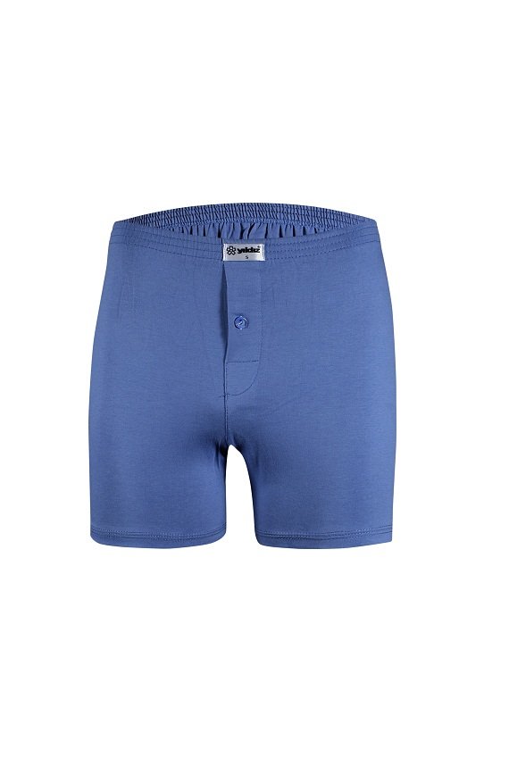 Yıldız Erkek Penye Boxer Düz Renk 43 XL - Mavi