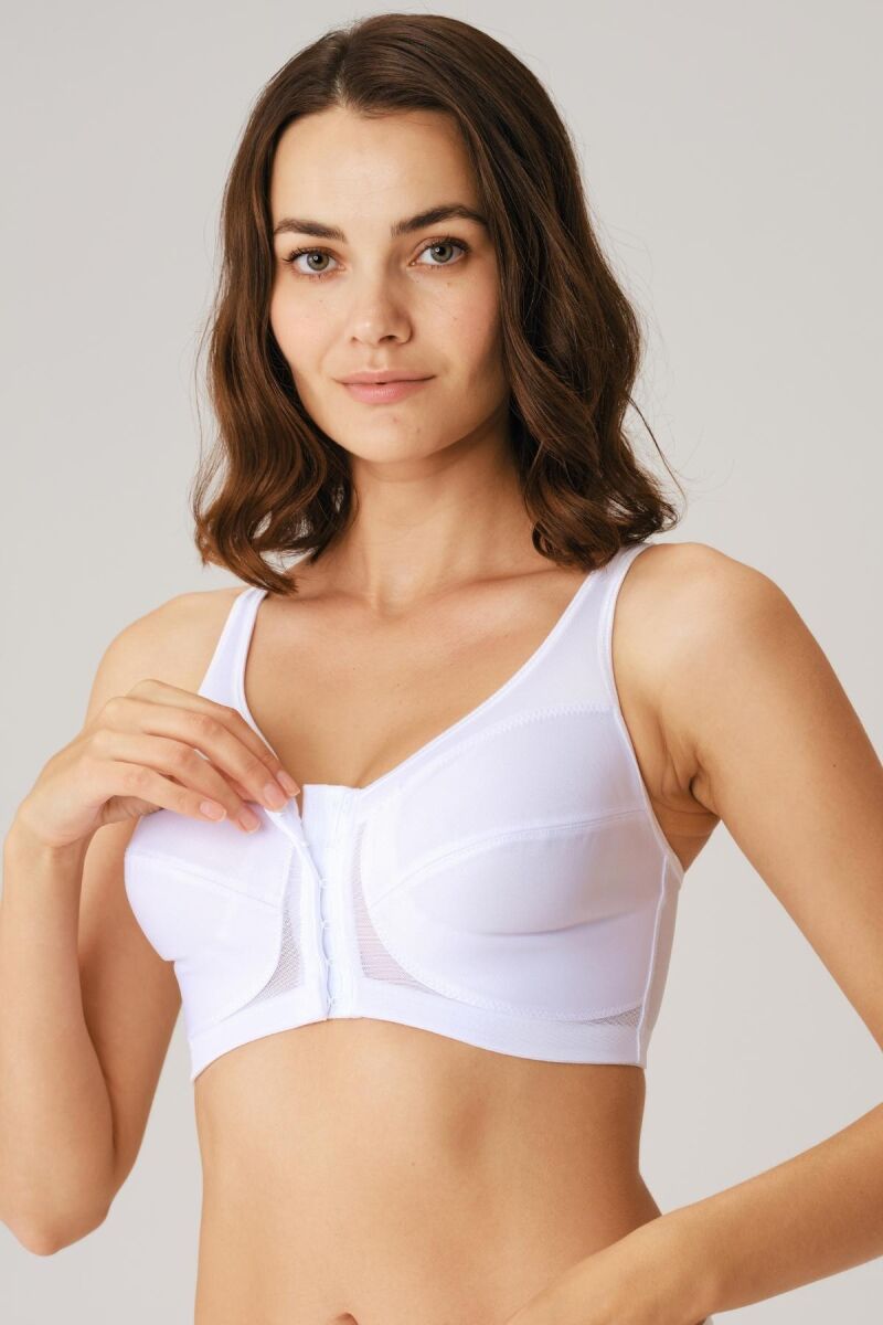 Anıl Kadın Toparlayıcı Minimizer Balensiz Desteksiz Dolgusuz Önden Açılan Sırt Destekli Medikal Sütyen (3651) 90D - Beyaz