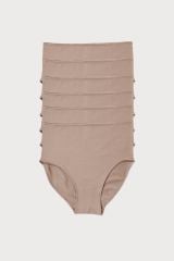 Malabadi Kadın 6 Lı Paket Ten Modal Extra Yüksek Bel Slip Külot 1955