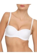 Yeni İnci Desteksiz Sütyen 6600 Beyaz - 75B