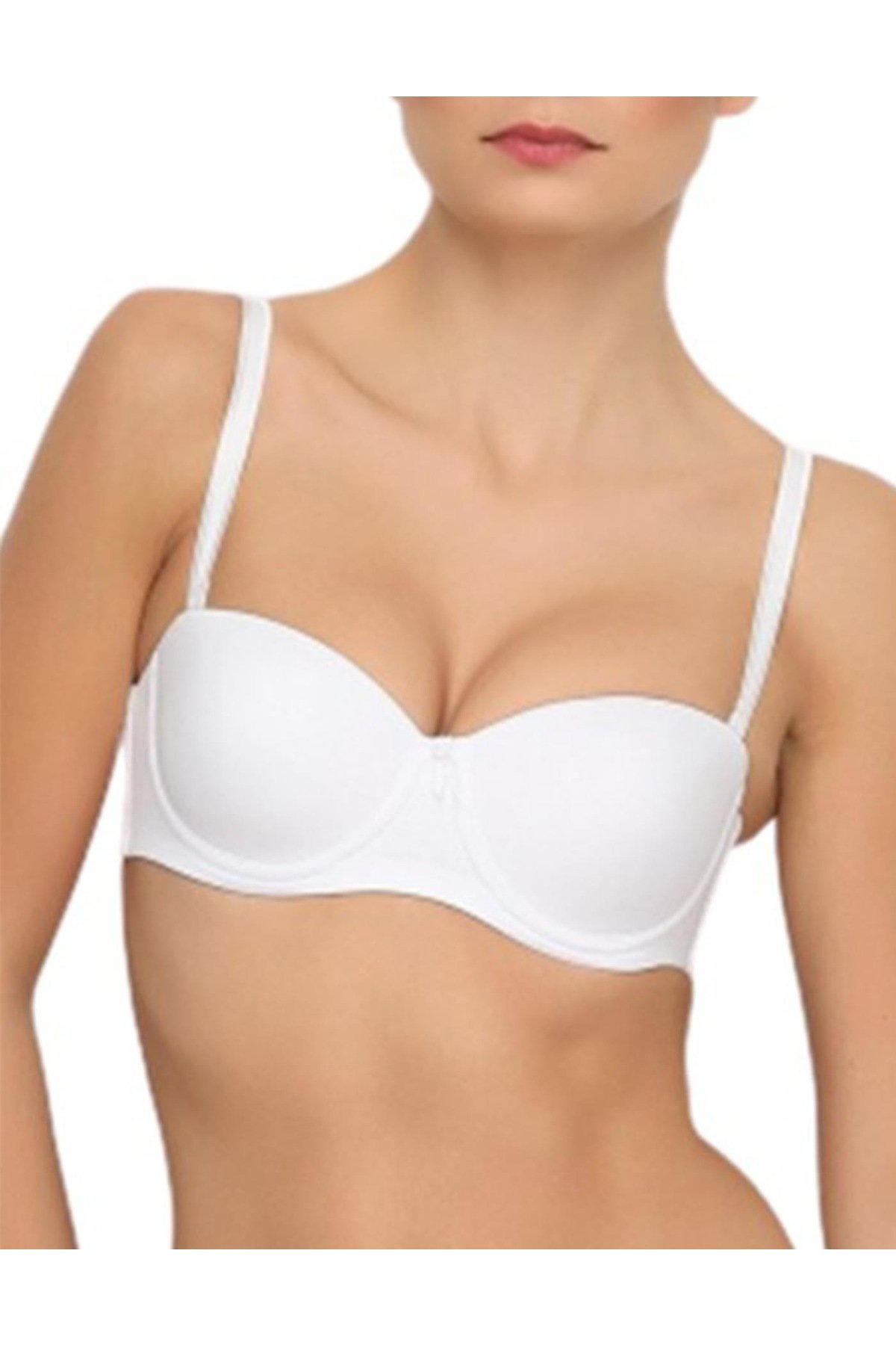 Yeni İnci Desteksiz Sütyen 6600 Beyaz - 80B