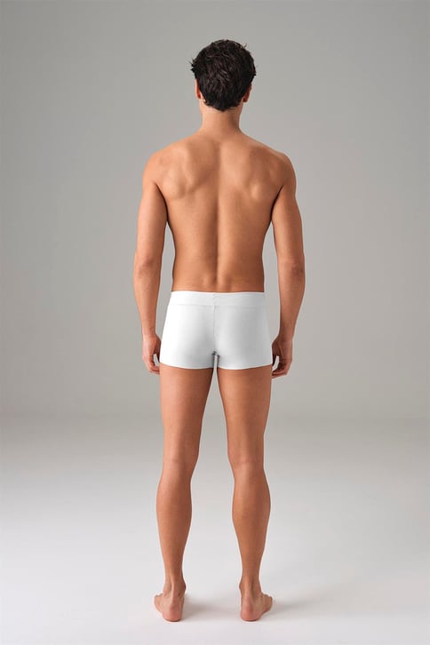DOREANSE Erkek Dikişsiz Mini Paça Boxer 1749 S - Beyaz