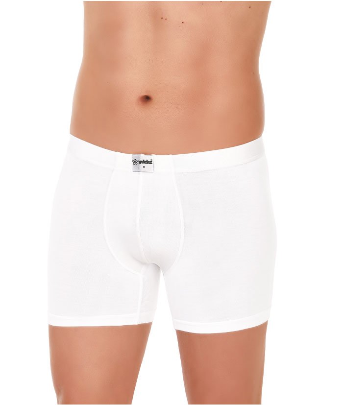 Yıldız Erkek  Bambu Likralı Boxer 320 XXL - Beyaz