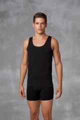 Doreanse Erkek Modal Geniş Bisiklet Yaka Atlet 2011 S - Siyah