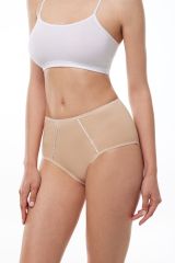 Malabadi Kadın 6 Lı Paket Pamuk Elastan Sabrina Yüksek Bel Slip Külot 114 XL - Ten Rengi